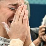 تاریخ‌سازی دختر الجزایری با اشک و گریه؛ اولین مدال طلای ژیمناستیک آفریقا +عکس
