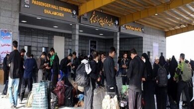 عبور ۴۰۰ هزار زائر حسینی از مرز شلمچه / هر زائر از مرز شمچه کمتر از ۳ ثانیه عبور می کند