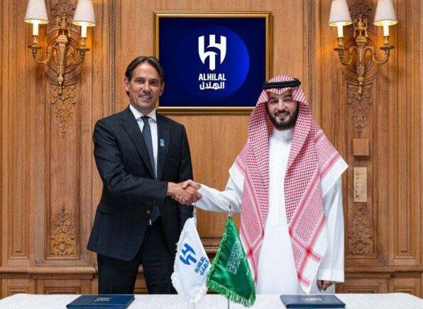 ویدیوی جذاب لحظه عقد قرارداد سیمونه اینزاگی با الهلال