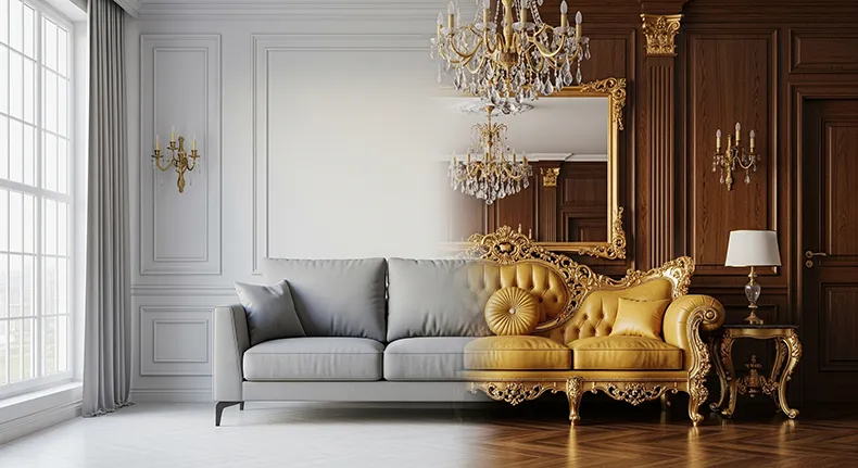 مبل راحتی بهتره یا سلطنتی: مقایسه جامع مبلمان سلطنتی و راحتی