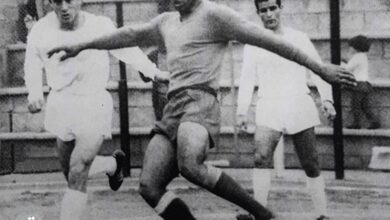 تقابل محراب شاهرخی و داریوش مصطفوی در بازی شاهین و تهران جوان