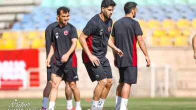 تمرین ریکاوری و تاکتیکی پرسپولیس پس از شکست