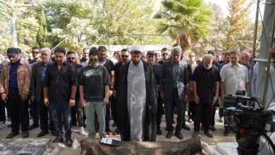 سعید مظفری در قطعه هنرمندان آرام گرفت