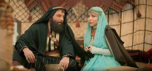 پژمان بازغی در نقش یزید و بهرام ابراهیمی در نقش معاویه