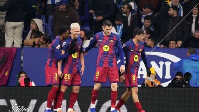 اسپانیول ۰ - بارسلونا ۲/ به زانو درآوردن همشهری سرسخت؛ بارسلونا دربی کاتالونیا را هم فتح کرد