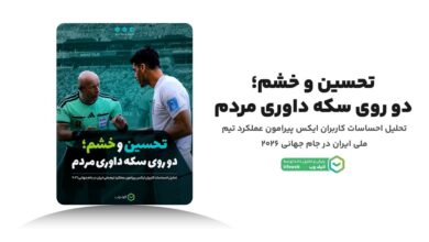 فراز و فرود احساسات کاربران پیرامون تیم ملی ایران در جام جهانی؛ از اعتماد تا خشم